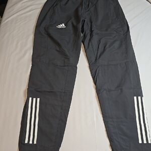 Adidas Grey Track Pants with White Stripes Climalite Nwt Size Medium